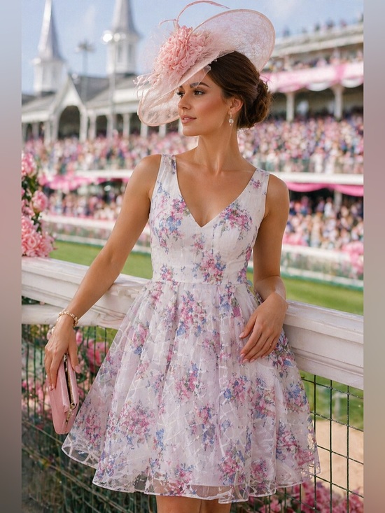 Maeve Dresses & Skirts - Maeve Anthropologie Floral Fit & Flare Dress Size 8 Kentucky Derby Wedding Guest